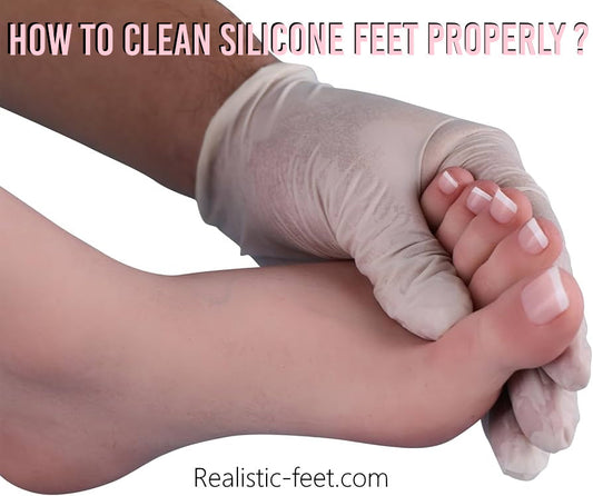 How to take care and wash my silicone feet after use
